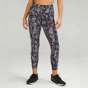 lululemon athletica Black & White Abstract Print Leggings